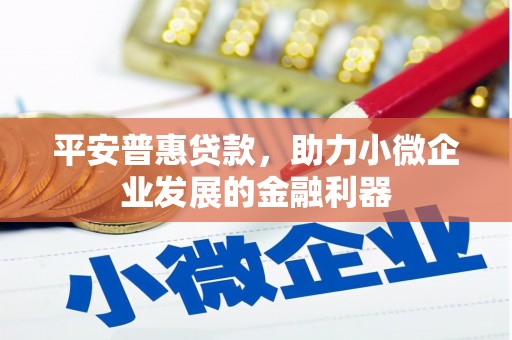 平果平安普惠贷款，助力小微企业发展的金融利器
