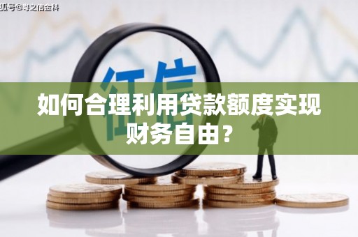 平果如何合理利用贷款额度实现财务自由？