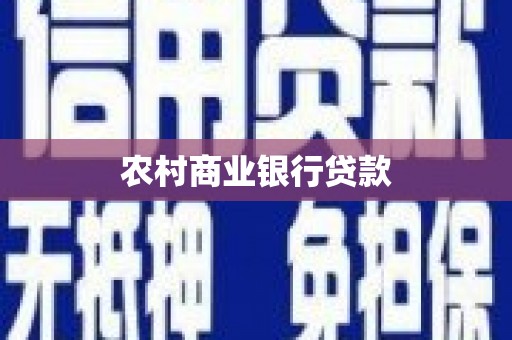 平果农村商业银行贷款