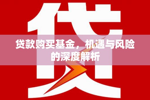 平果贷款购买基金，机遇与风险的深度解析