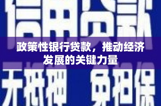平果政策性银行贷款，推动经济发展的关键力量