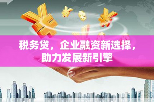 平果税务贷，企业融资新选择，助力发展新引擎