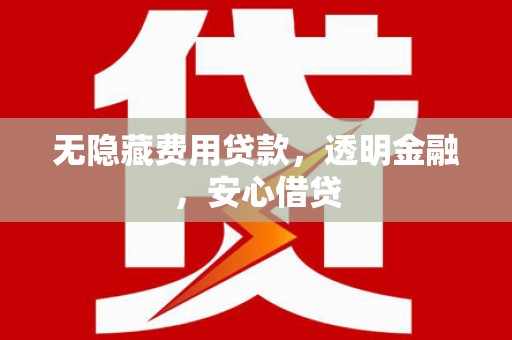 平果无隐藏费用贷款，透明金融，安心借贷