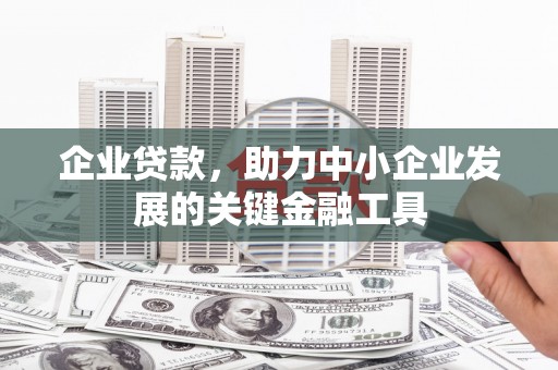 平果企业贷款，助力中小企业发展的关键金融工具