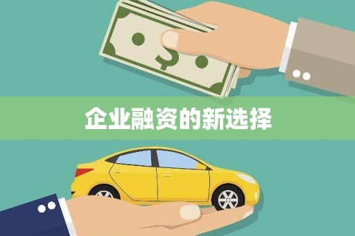 平果企业融资的新选择