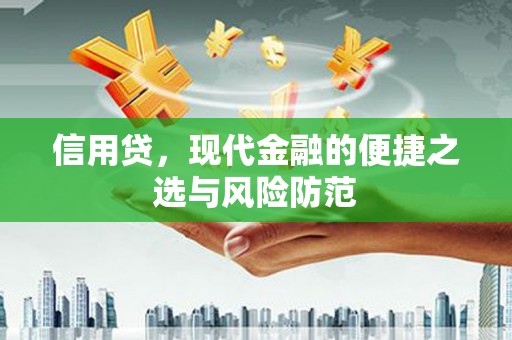 平果信用贷，现代金融的便捷之选与风险防范