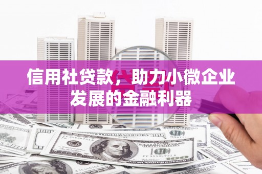 平果信用社贷款，助力小微企业发展的金融利器