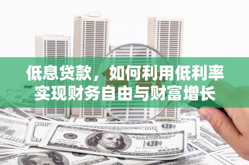平果低息贷款，如何利用低利率实现财务自由与财富增长